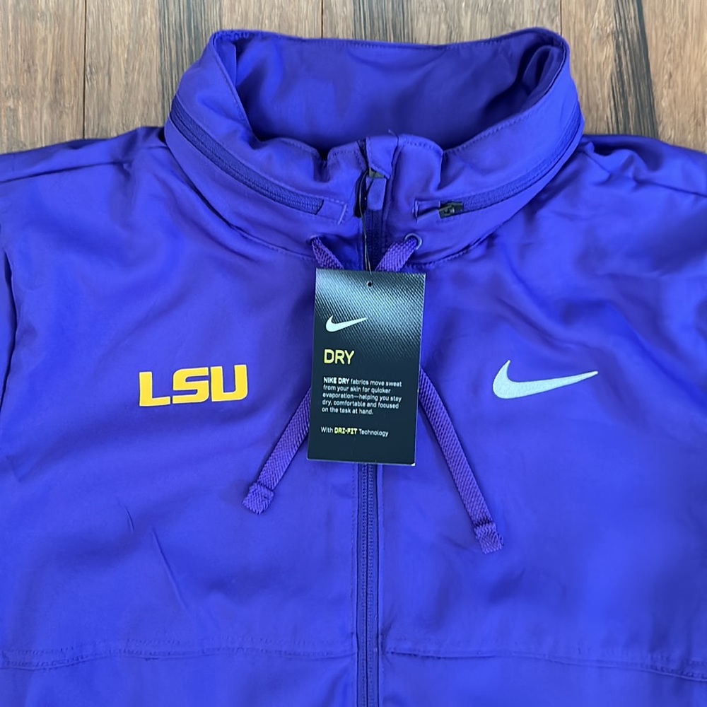 Women’s Nike DRI-FIT LSU Tigers Full Zip Practice Jacket - Brand New With Tags! - Picture 3 of 13